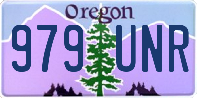 OR license plate 979UNR