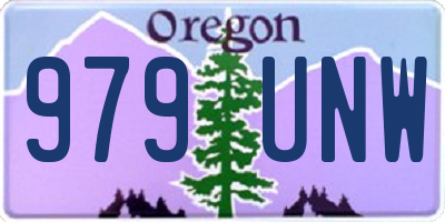 OR license plate 979UNW
