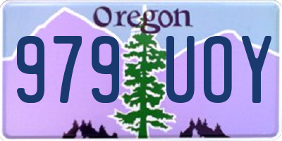 OR license plate 979UOY