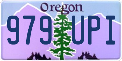 OR license plate 979UPI