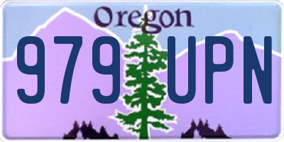 OR license plate 979UPN