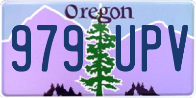 OR license plate 979UPV