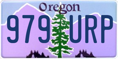 OR license plate 979URP