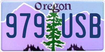 OR license plate 979USB