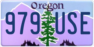 OR license plate 979USE