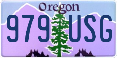 OR license plate 979USG