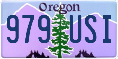 OR license plate 979USI