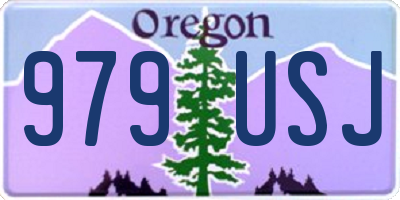 OR license plate 979USJ