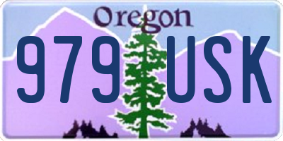 OR license plate 979USK