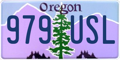 OR license plate 979USL