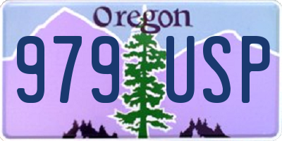 OR license plate 979USP