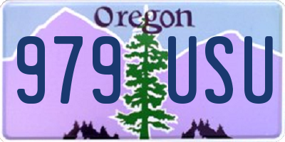 OR license plate 979USU