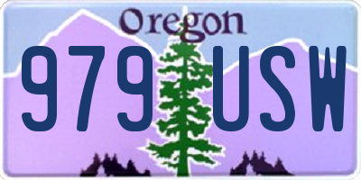 OR license plate 979USW