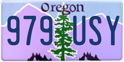OR license plate 979USY