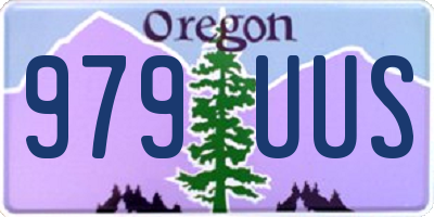 OR license plate 979UUS
