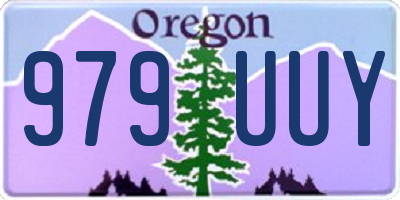 OR license plate 979UUY