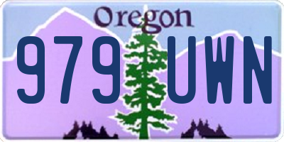 OR license plate 979UWN