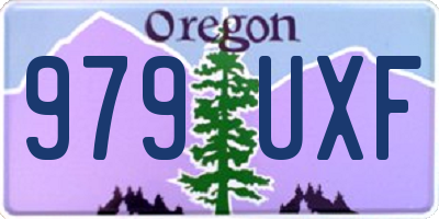 OR license plate 979UXF