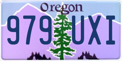 OR license plate 979UXI