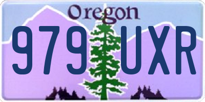 OR license plate 979UXR