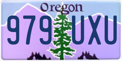 OR license plate 979UXU