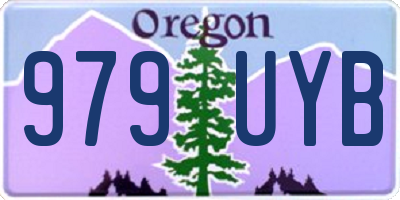 OR license plate 979UYB