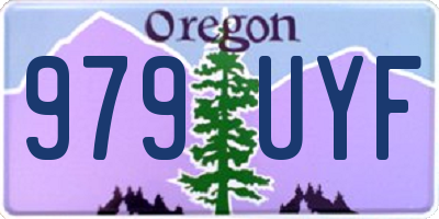 OR license plate 979UYF