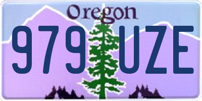OR license plate 979UZE