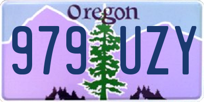 OR license plate 979UZY