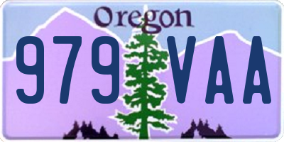 OR license plate 979VAA