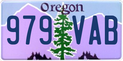 OR license plate 979VAB