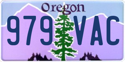 OR license plate 979VAC