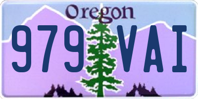OR license plate 979VAI