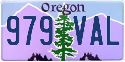 OR license plate 979VAL