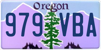 OR license plate 979VBA