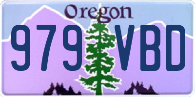 OR license plate 979VBD