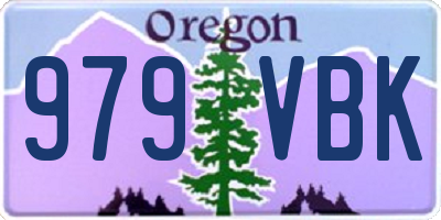OR license plate 979VBK