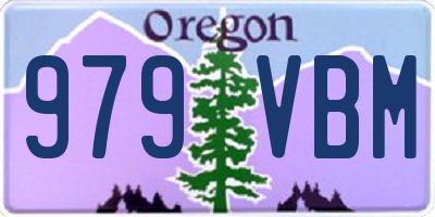 OR license plate 979VBM