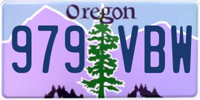 OR license plate 979VBW