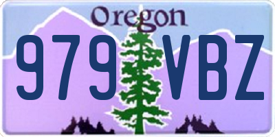OR license plate 979VBZ
