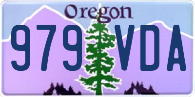 OR license plate 979VDA