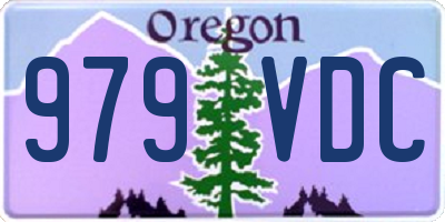 OR license plate 979VDC