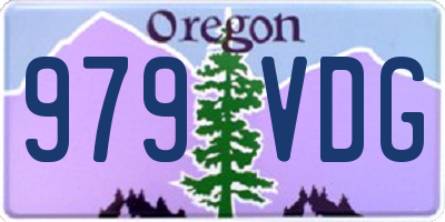 OR license plate 979VDG