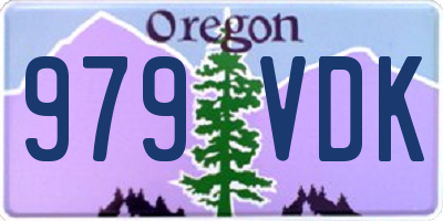 OR license plate 979VDK