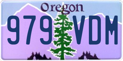 OR license plate 979VDM