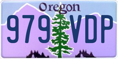 OR license plate 979VDP