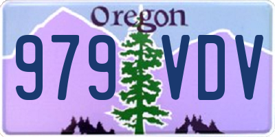 OR license plate 979VDV