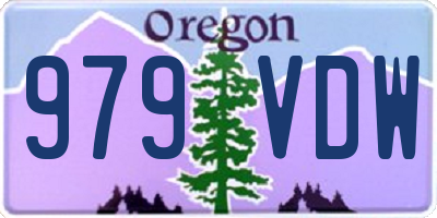 OR license plate 979VDW
