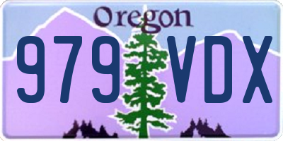OR license plate 979VDX