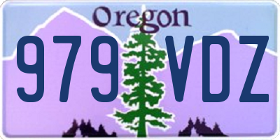 OR license plate 979VDZ